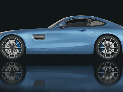 Mercedes AMG GT 2016 3D Model