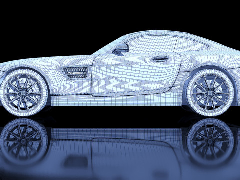 Mercedes AMG GT 2016 3D Modell