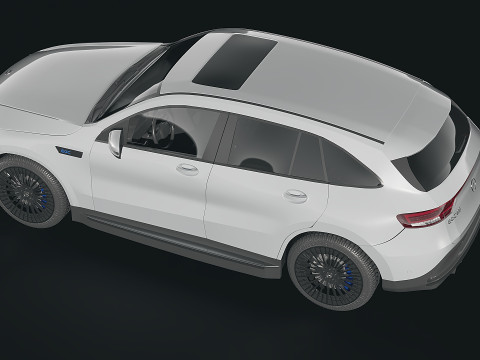 Mercedes Benz EQC 400 2018 3D Модель
