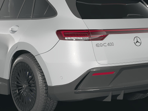 Mercedes Benz EQC 400 2018 3D Модель