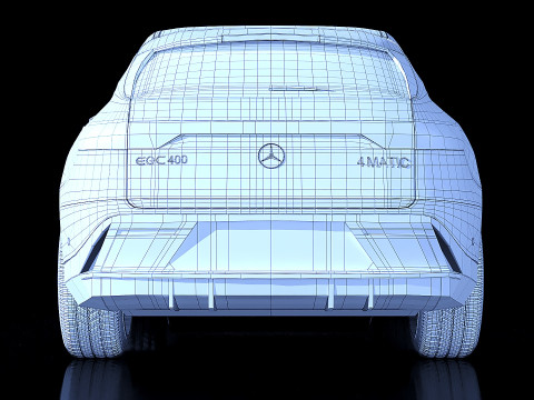 Mercedes Benz EQC 400 2018 3D Модель