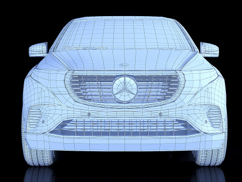Mercedes Benz EQC 400 2018 3D Модель