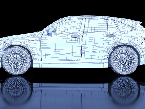 Mercedes Benz EQC 400 2018 3D Модель