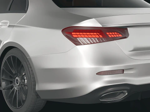 Mercedes-Benz E-Class Coupe 2022 3D Model