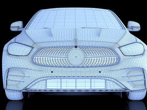 Mercedes-Benz E-Class Coupe 2022 3D 模型