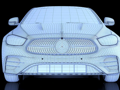 Mercedes-Benz E-Class Coupe 2022 3D Model