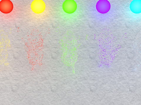 Santa Clauss reindeer 5 pieces 3D 모델