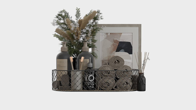 Bathroom Accessories Modèle 3D .c4d .max .obj .3ds .fbx .stl .blend