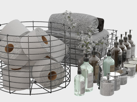 Bathroom decor 3D Model