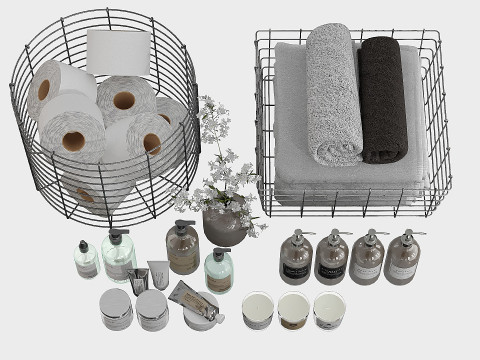 Bathroom decor 3D Model