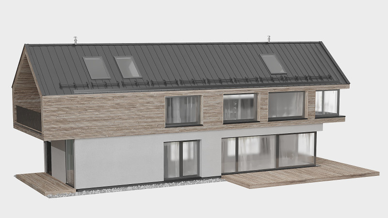 Modern house 3Dモデル .c4d .max .obj .3ds .fbx .stl .blend 