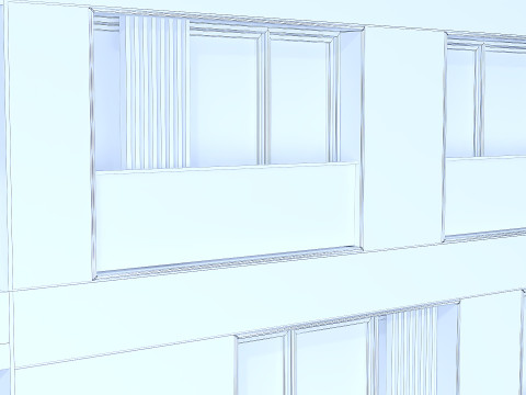 Modern residential building 01 3D Model
