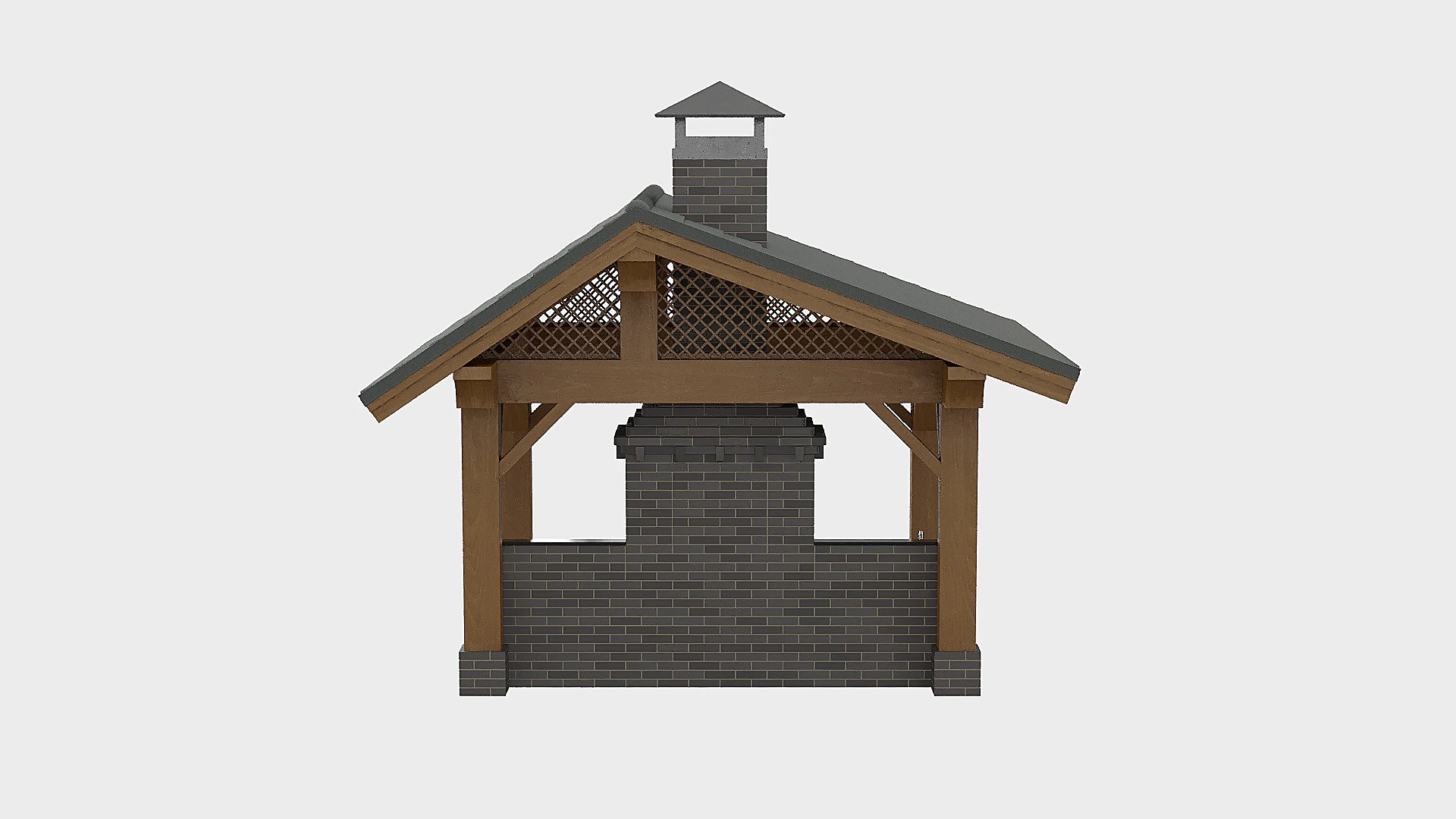 Naves s kaminom 3D Model .c4d .max .obj .3ds .fbx .stl .blend