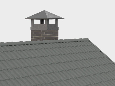 Naves s kaminom 3D Model
