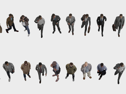 Set man x 20 3D Model