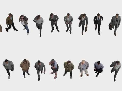 Set man x 20 3D Model