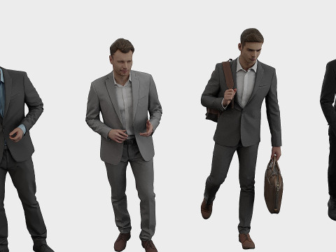 Set man x 20 3D Model