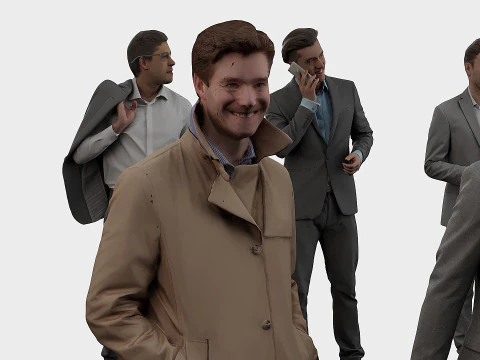 Set man x 20 3D Model