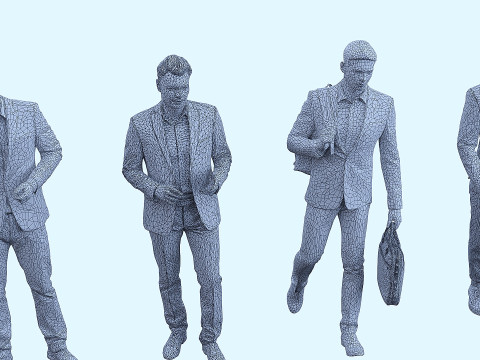 Set man x 20 3D Model
