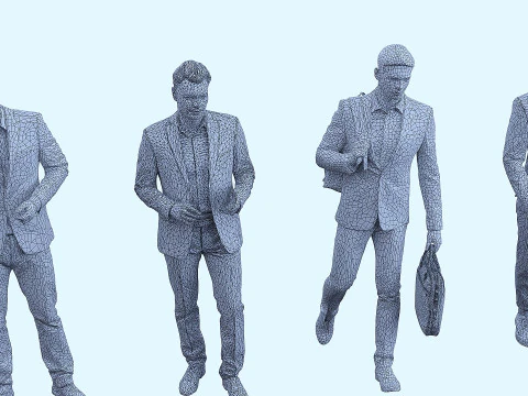 Set man x 20 3D Model