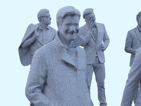 Set man x 20 3D Model