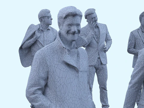 Set man x 20 3D Model