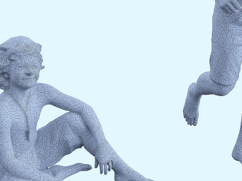 People on the beach in random poses x7 3D 模型