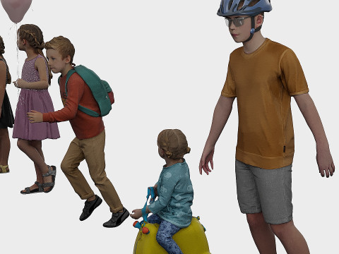 Set children x12 01 3Dモデル