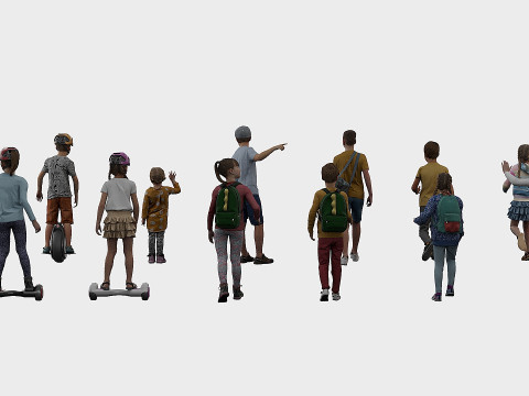 Set Child x12 Modelo 3D