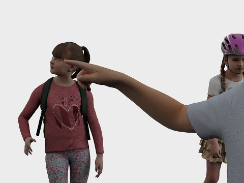Set Child x12 Modelo 3D