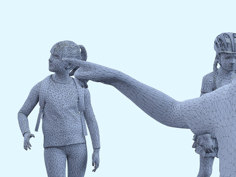 Set Child x12 Modelo 3D