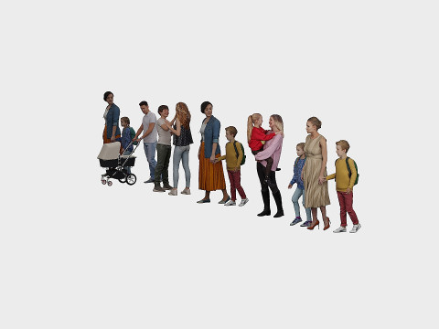 Set pairs x6 3D Model