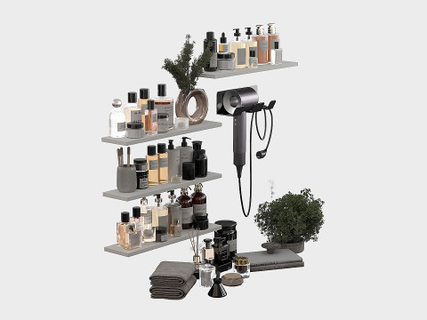 Bathroom Accessories 12 3D Model