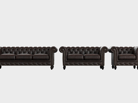 Brooclyn Chesterfield 3D 모델
