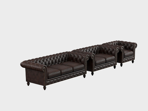 Brooclyn Chesterfield 3D Model