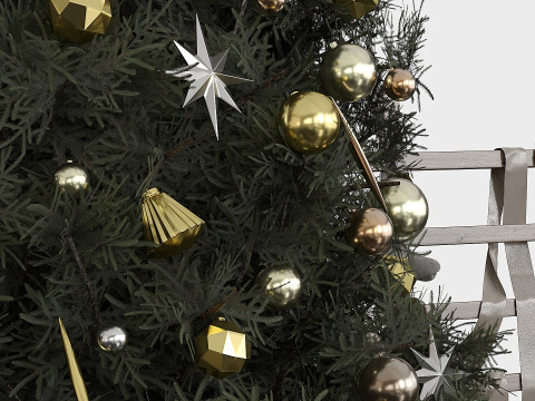 Christmas decoration set 02 Model 3D