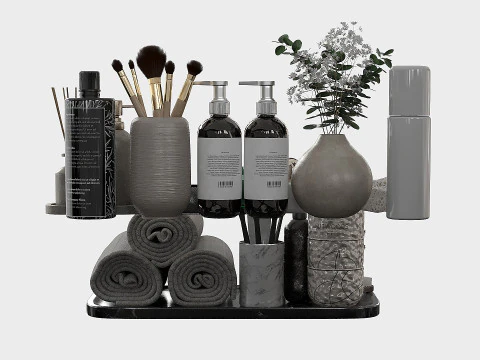 Acess&oacute;rios de banheiro 34 Modelo 3D