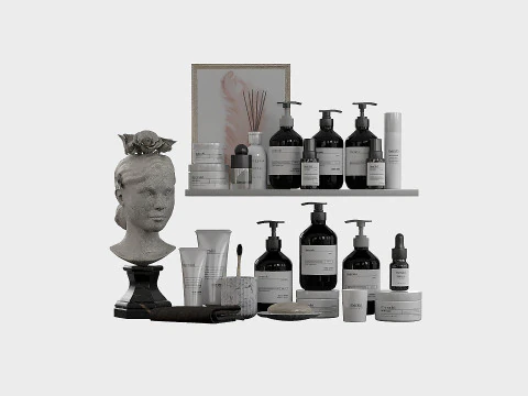 Acess&oacute;rios de banheiro 44 Modelo 3D