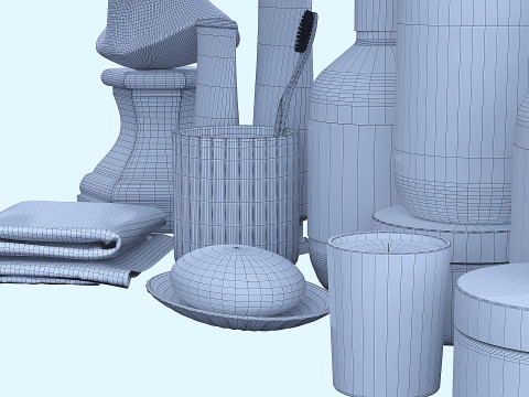 Bathroom accessories 44 3D Model