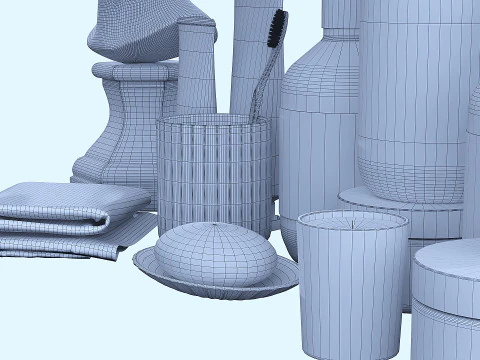 Bathroom accessories 44 3D Model