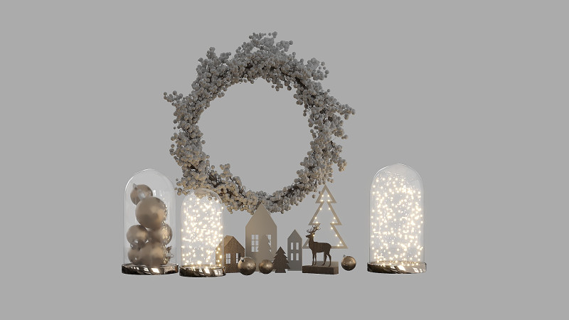 Christmas Decoration Set 31 3Dモデル .c4d .max .obj .3ds .fbx .stl .blend