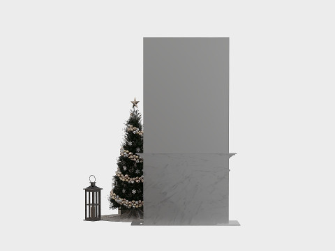 Christmas Decorative set sk 3D Model