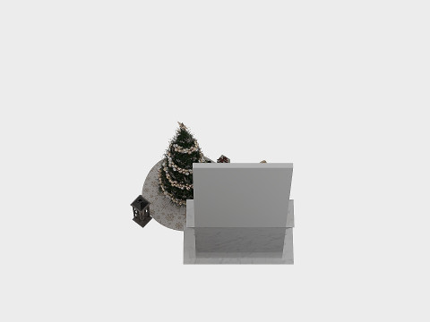 Christmas Decorative set sk 3D Model