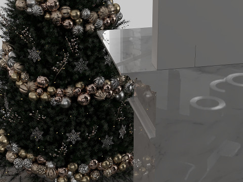 Christmas Decorative set sk 3D Model