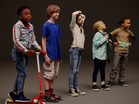 Childrens-Collection-x5 00 Modello 3D