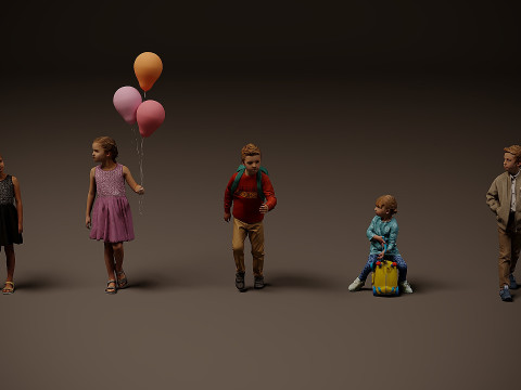 Childrens Collection x5 02 Modelo 3D