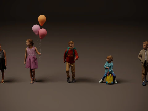 Дитяча колекція х5 02 3D Модель