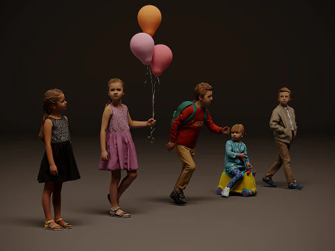 Childrens Collection x5 02 3D Model