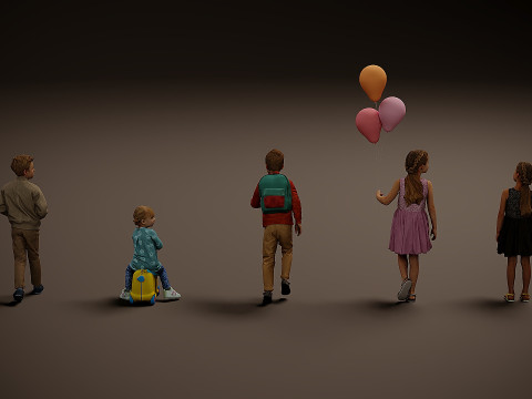 Childrens Collection x5 02 3D Model