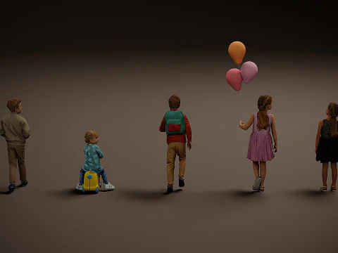 Childrens Collection x5 02 3D Model